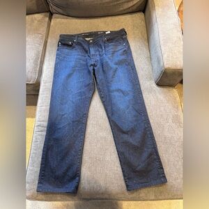 EUC AG Adriano Goldschmied Dark Indigo Straight Jeans Everett Slim Straight